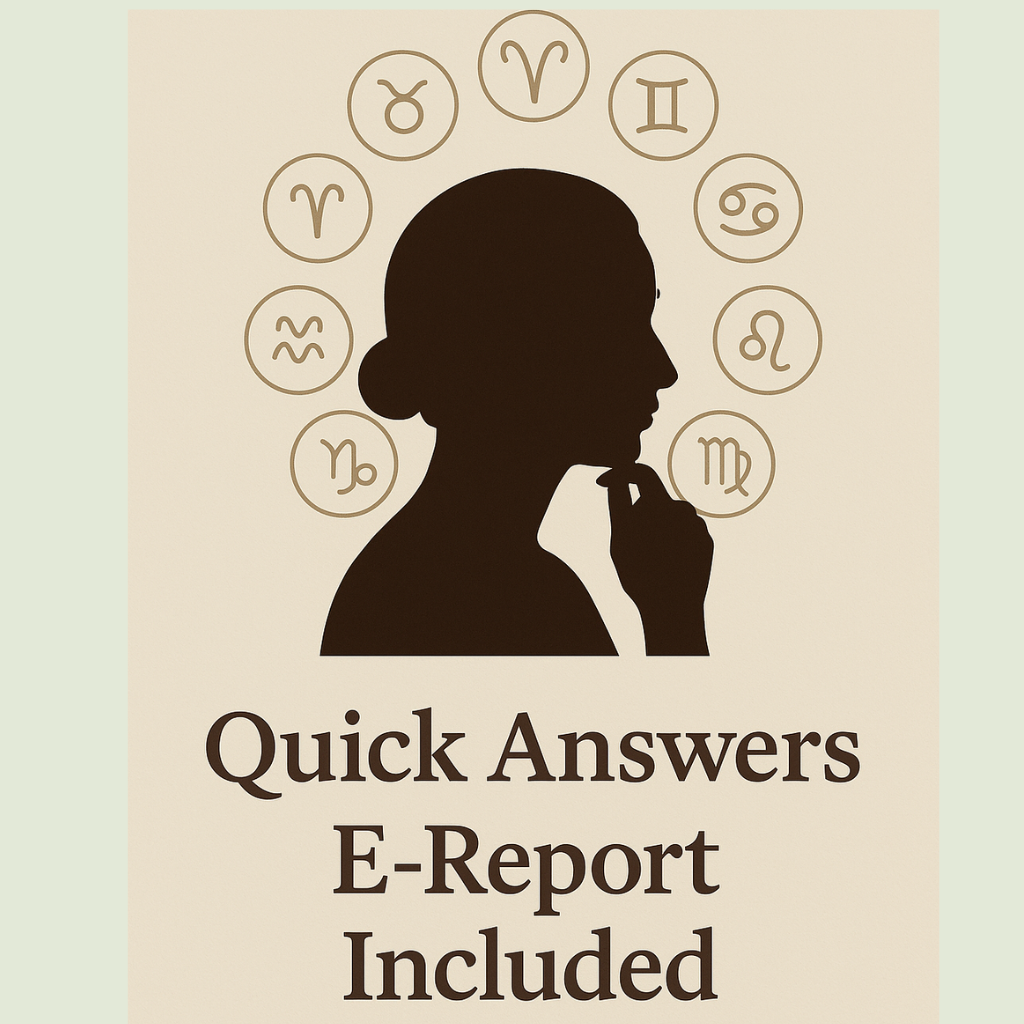 Astrology consultation quick answers report